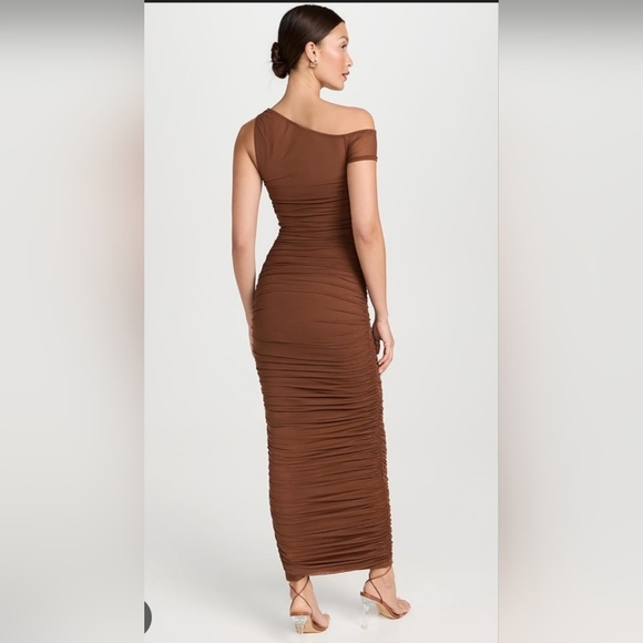 AFRM One-Shoulder Brown Maxi Dress - Picture 3 of 3